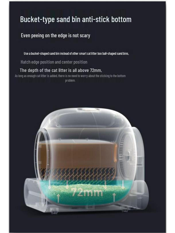 Automatic Smart Cat Litter Box - Self-Cleaning, Deodorizing, Large Size