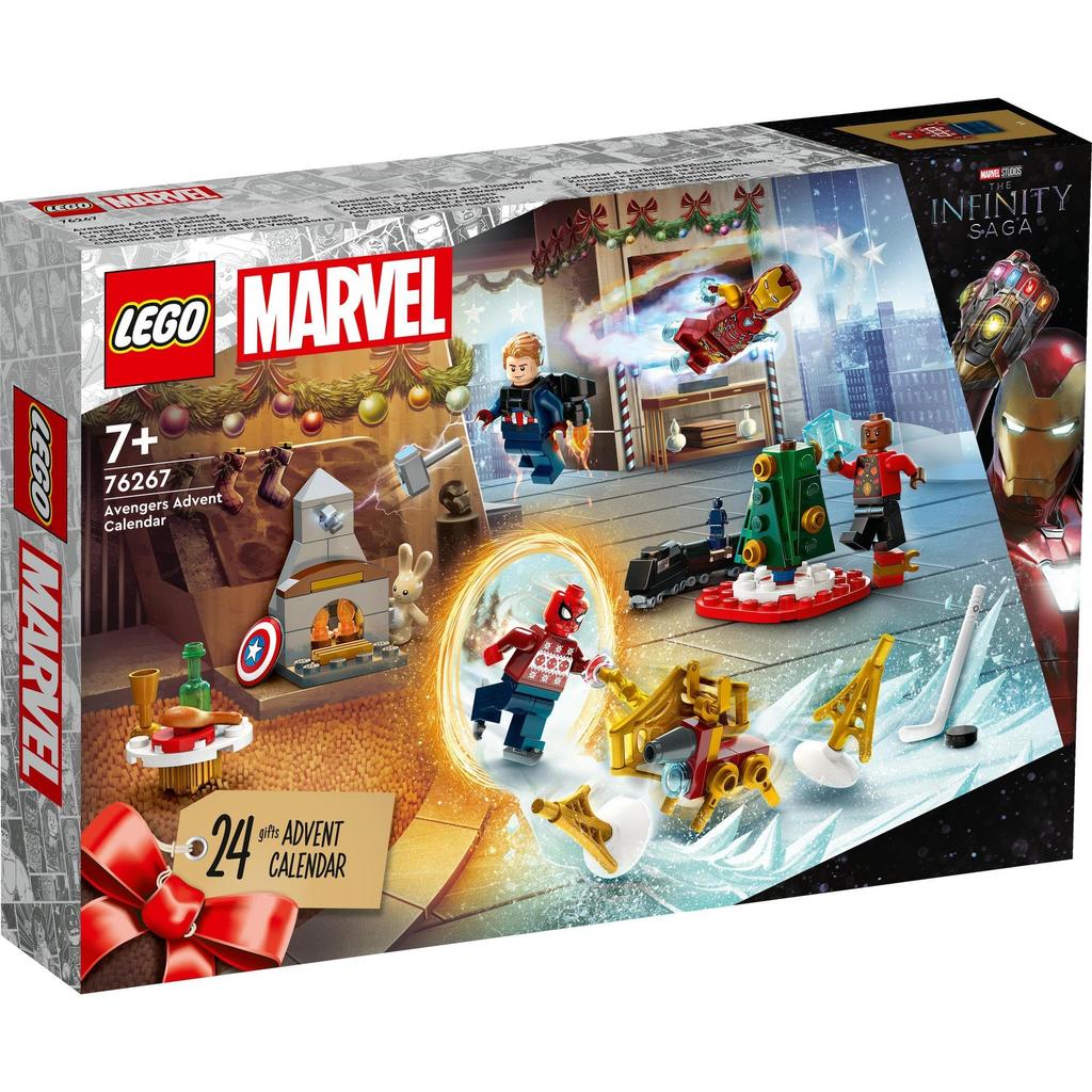 LEGO Super Heroes Avengers Advent Calendar 76267, Toy Blocks, Christmas Gift, American Comic Book Superhero, Boys Ages 7 and Up