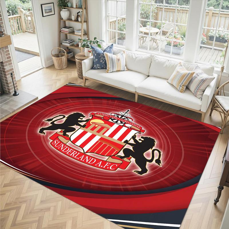 Sunderland Design Crystal Velvet Carpet Cozy Non?Slip Printed Rug For Bedroom Living Room Entrance