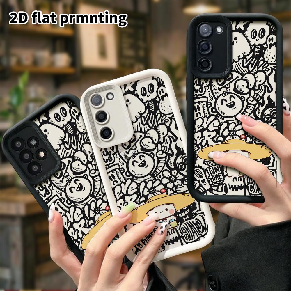 Phone Case: 2D Flat Samsung Galaxy A34 A35 M05 M06 S20 S22 S21 FE Plus 5G Protective Case, Holiday Casual, Christmas and Halloween Gift