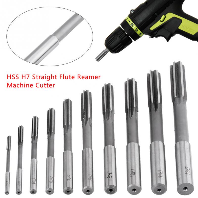 10x HSS H7 Straight Flute Reamer Machine Cutter Set 3//4//5//6//7//8//9//10//11//12mm New