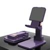 Mobile Phone Holder Stable Metal Adjustable Angle Stand Foldable Anti-Slip Desk Phone Stand for Smartphones Tablets