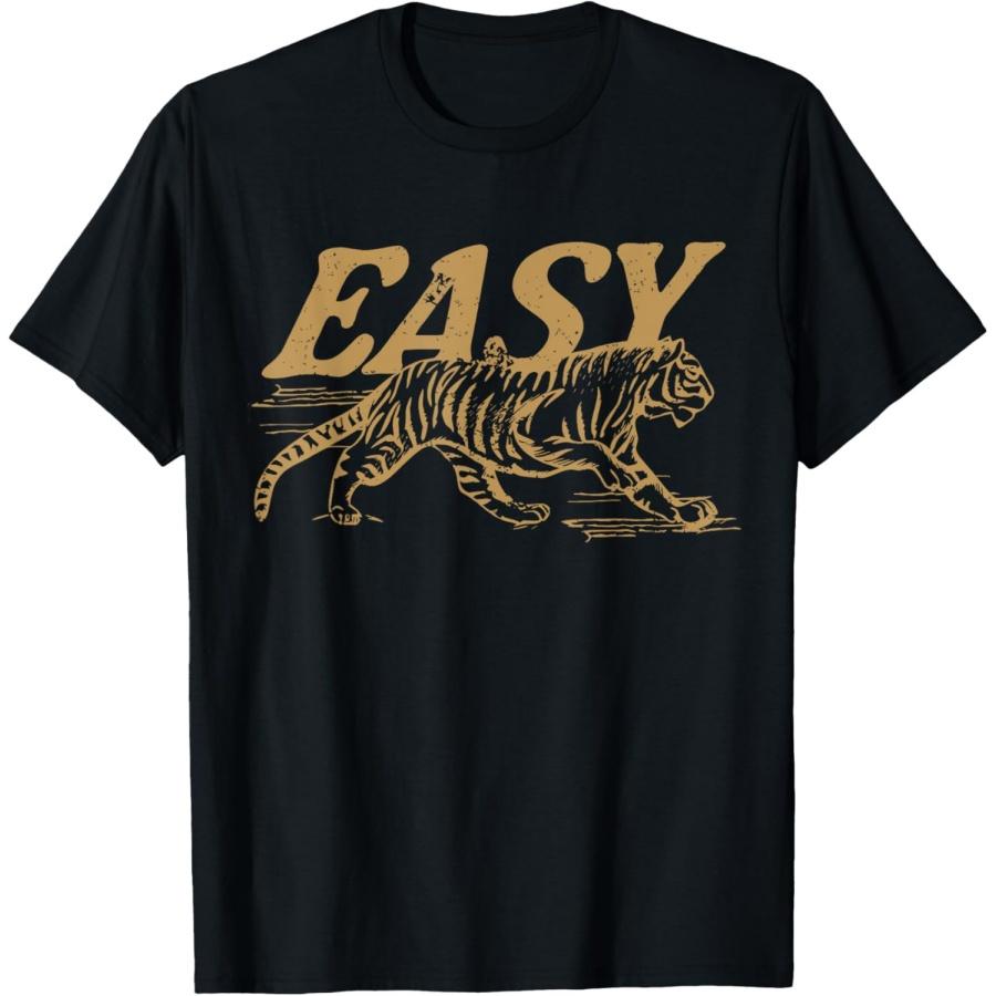 

Easy Tiger Vintage Distressed Tiger Trendy Grunge Indie Boho T-Shirt XXXXXL