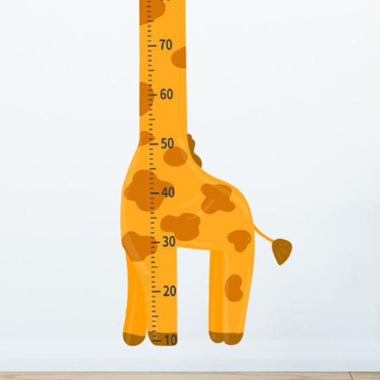 Kids Height Chart Children Height Ruler with Adhesive Animal Pattern Boys Girls Height Wall Chart Growth Measuring Ruler for Nursery Playroom Decor