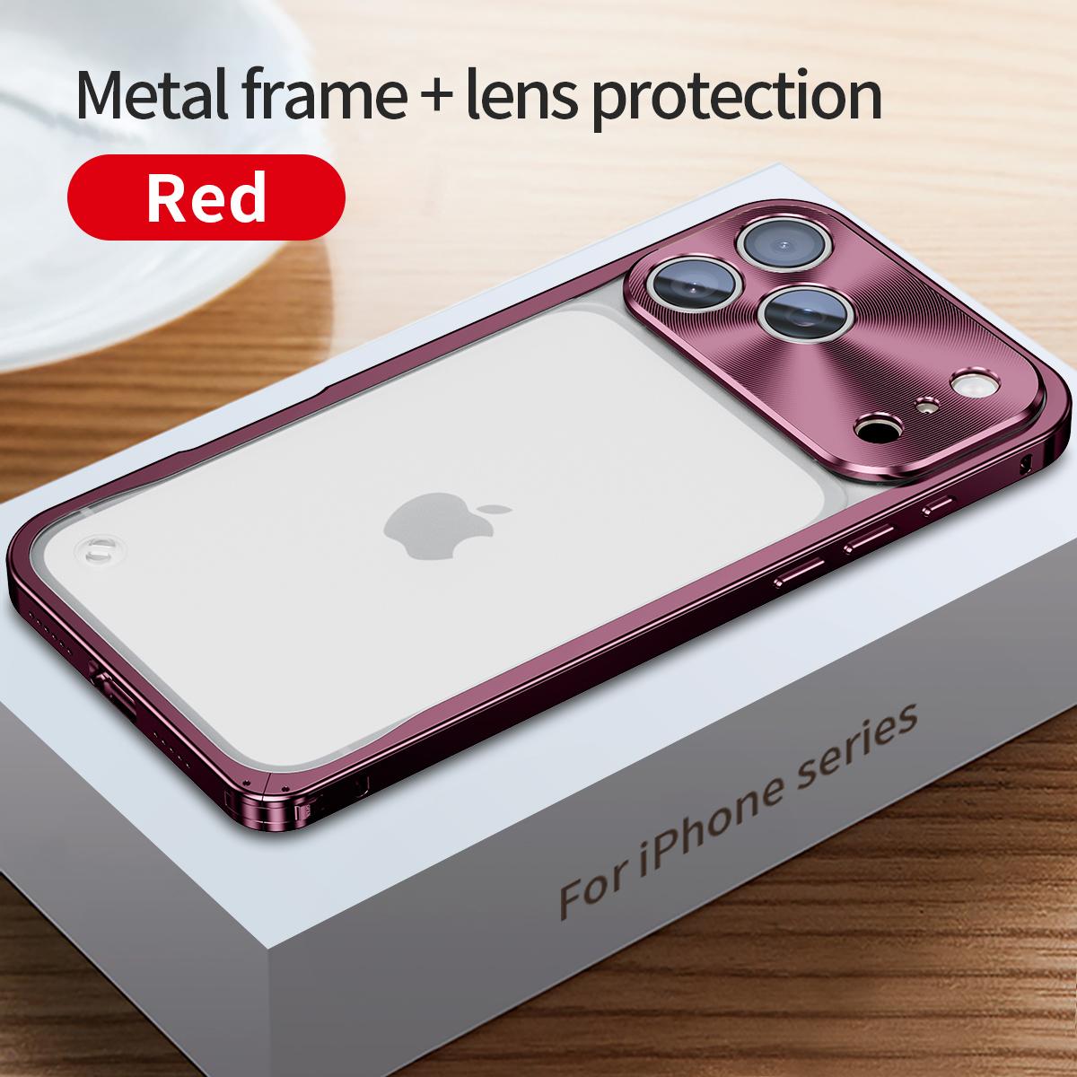Husă de telefon cu cataramă și cadru metalic pentru 17 18 Pro Max, magnetică, din aluminiu, cu panou spate mat din PC, husă de telefon pentru Magsafe iPhone 18 Pro Max