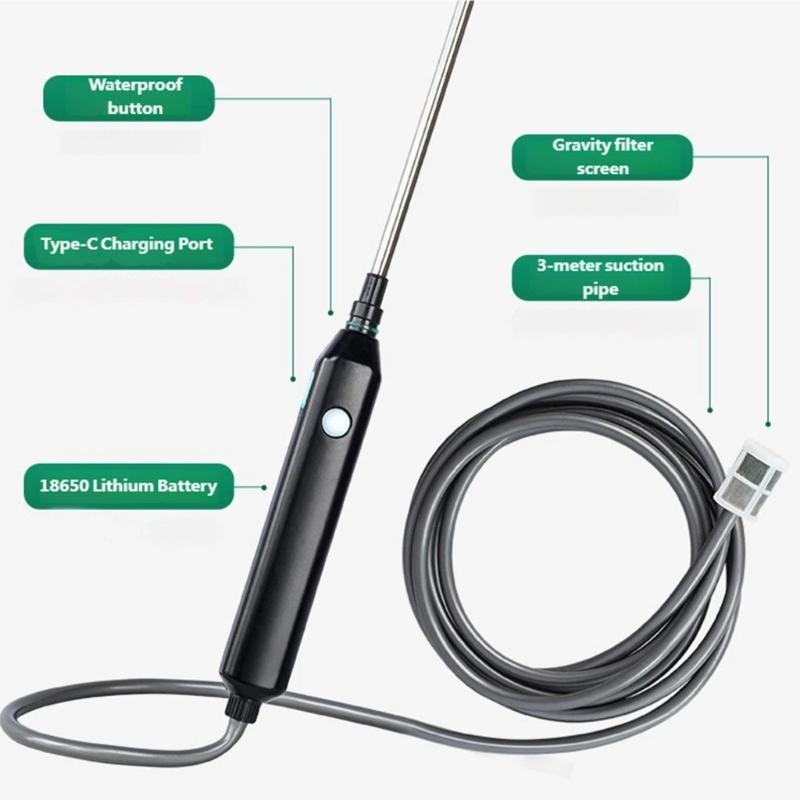 Electric Garden Sprayer 3 Nozzles USB Rechargeable Lightweight Plastic for Adjustable Water Sprayer Garden Irrigation