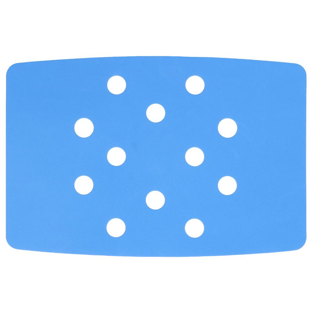 Shower Chair Cushion Paste Fixed Keep Warm EVA Blue Perforation Design Portable Shower Stool Cushion