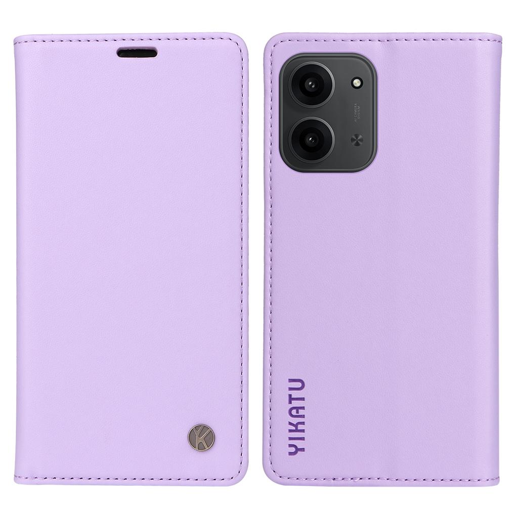 For Xiaomi Redmi 15C 4G (173mm) Phone Cases YIKATU Magnetic Closure PU Leather Mobile Cover