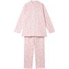 [Wing/Wacoal] Pajamas Cotton 100% (Body Lining) Warm Winter Long Sleeve Long Pants EP6025 PI S