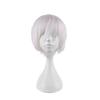 IDOLiSH7 Kujou Tenn Cosplay Wig Pale White Short Layered Side Bang Synthetic Hair Anime Costume Hair for Cosplay Carnival Party