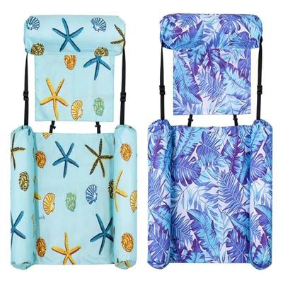Foldable Inflatable Lounge Chair For Pool Beach And Lake With Thick Oxford Fabric And Leak Proof Valves Detail