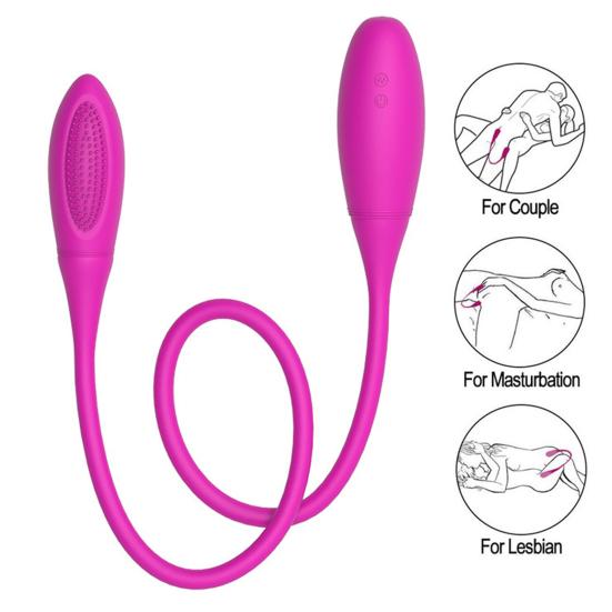 Double Head Vibrating Toy 2 Head Vibrators Penetration Silent Women Clitoris Powerful Big Plug Anal Soft Masturbator Sex Toy