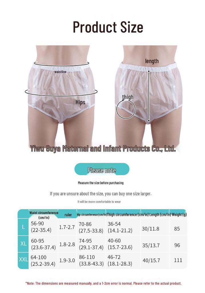Washable Adult Incontinence Underwear: Leak-Proof, Bedwetting Protection for Elderly and ABDL Users