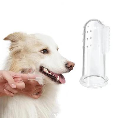 Super Soft Pet Finger Toothbrush Dog/cat Bad Breath Tartar Teeth Care Tool Dog Cat Cleaning Silicagel Pet Supplies