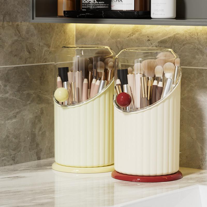 Flip Top Dustproof High-end Desktop Cosmetics Storage Tube