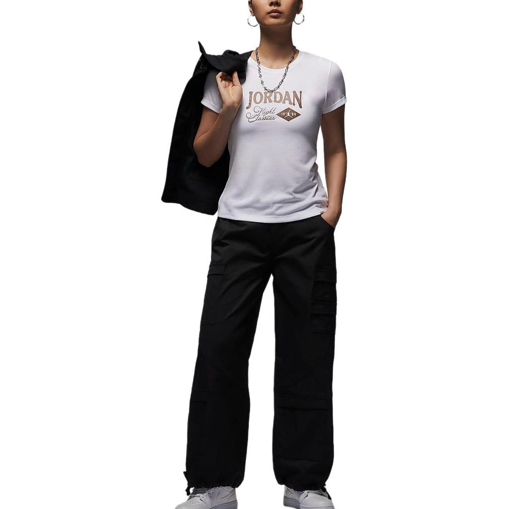New Jordan T Shirts Women's White FN5724-101