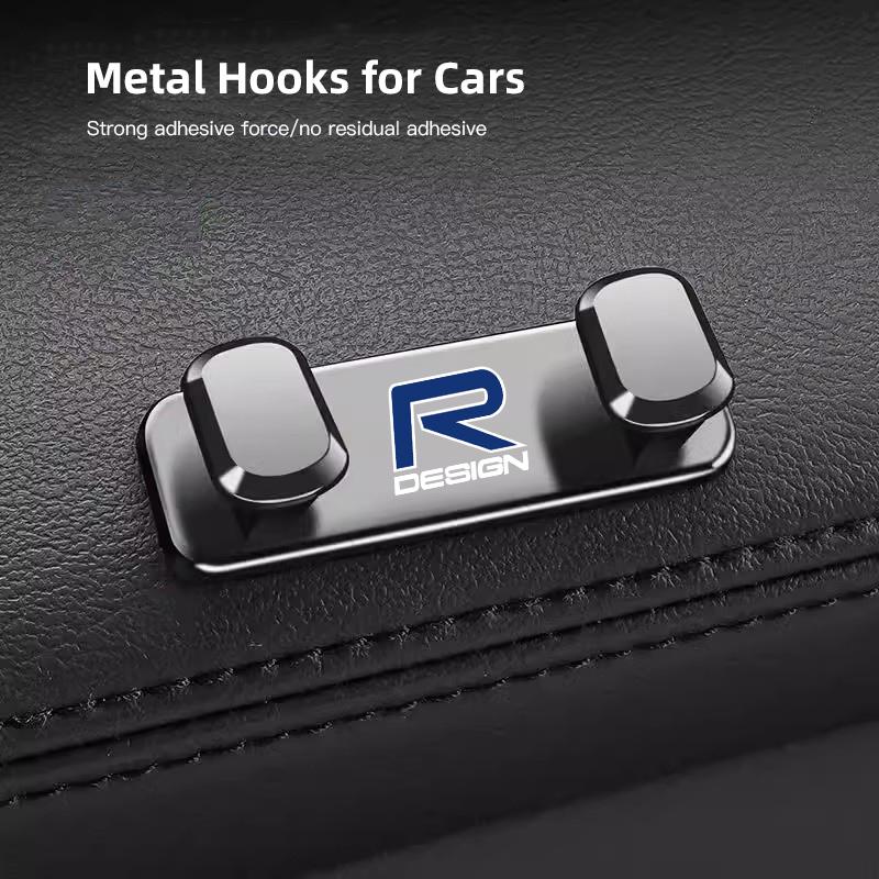 Car Interior accessories Zinc Alloy Storage Hooks For Volvo Rdesign Polestar AWD V50 S60 XC60 S40 XC40 XC90 V60 S80 S90 V90 V70
