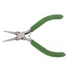 Round Nose Pliers Green Nonslip Handle Effort Saving Carbon Steel Sturdy Rustproof Durable Widely