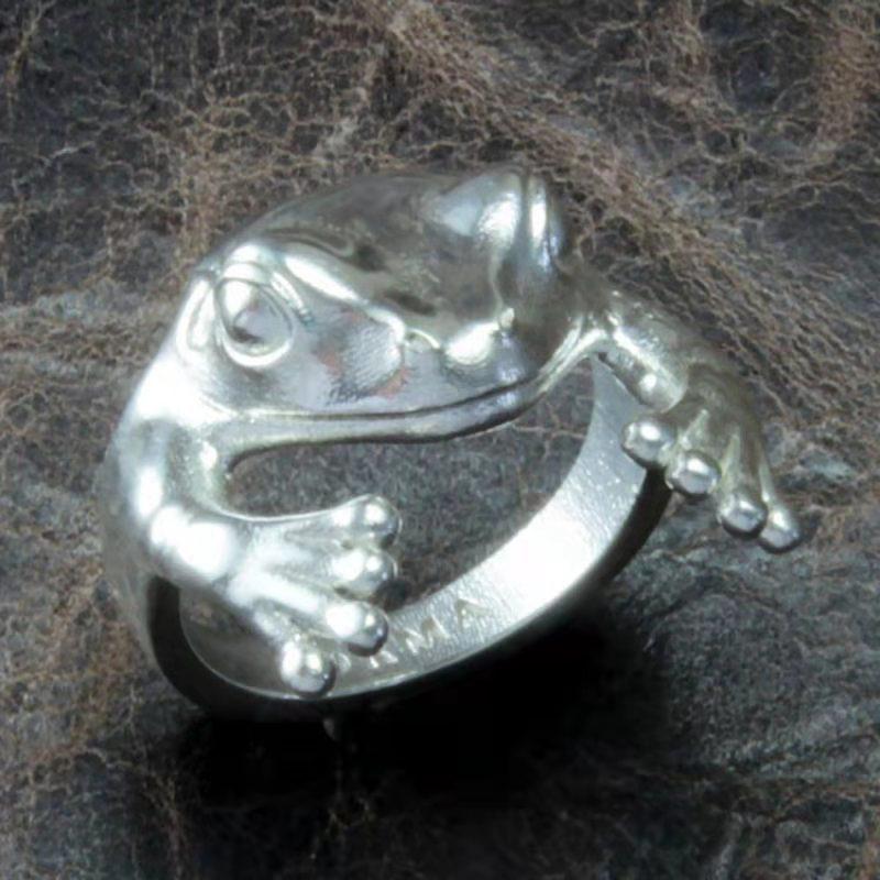 Exaggerated Frog Ring Funny Little Frog Ring