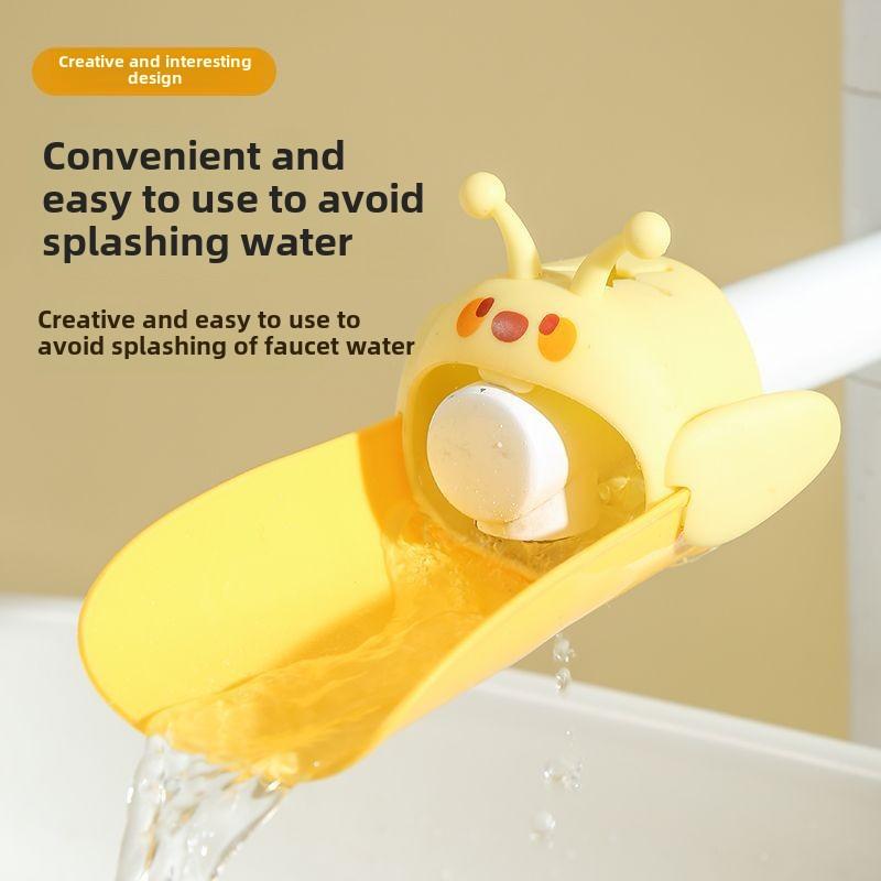Cute Cartoon Anti-Splash Baby Faucet Extender for Kids Kitchen