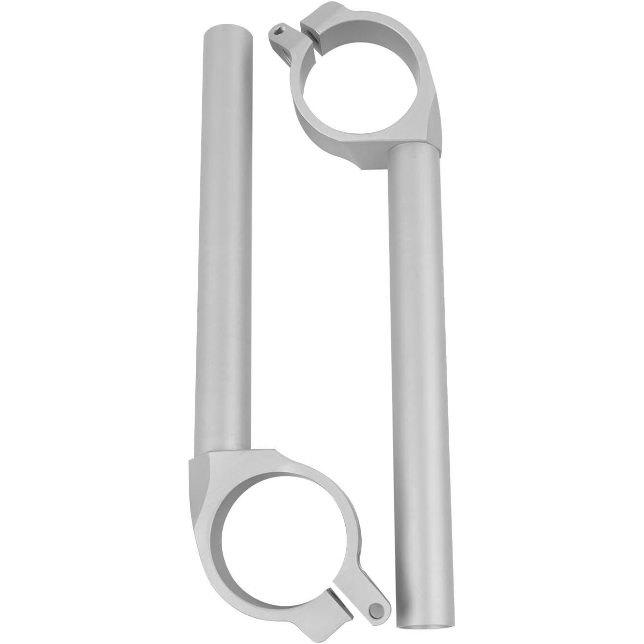 

Clip On Handlebars Left & Right Aluminum Motorcycle Handle Bar Fork Tube Handlebar Replacement for Yamaha YZF R6 YZF-R6 2006-2016 (Silver)