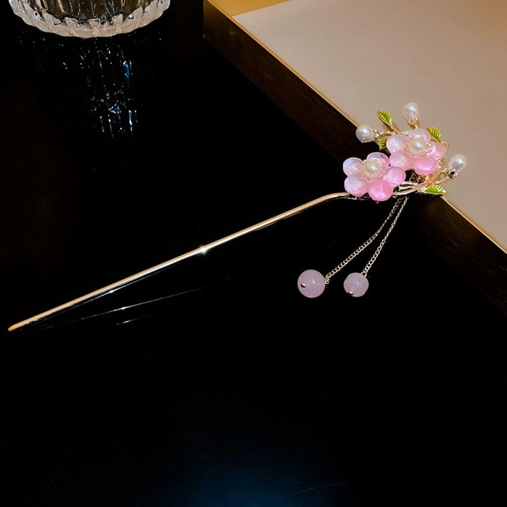 Cheongsam Flower Ancient Style Hairpin Metal Hairpin Hanfu Hair Sticks Chinese Style Headwear