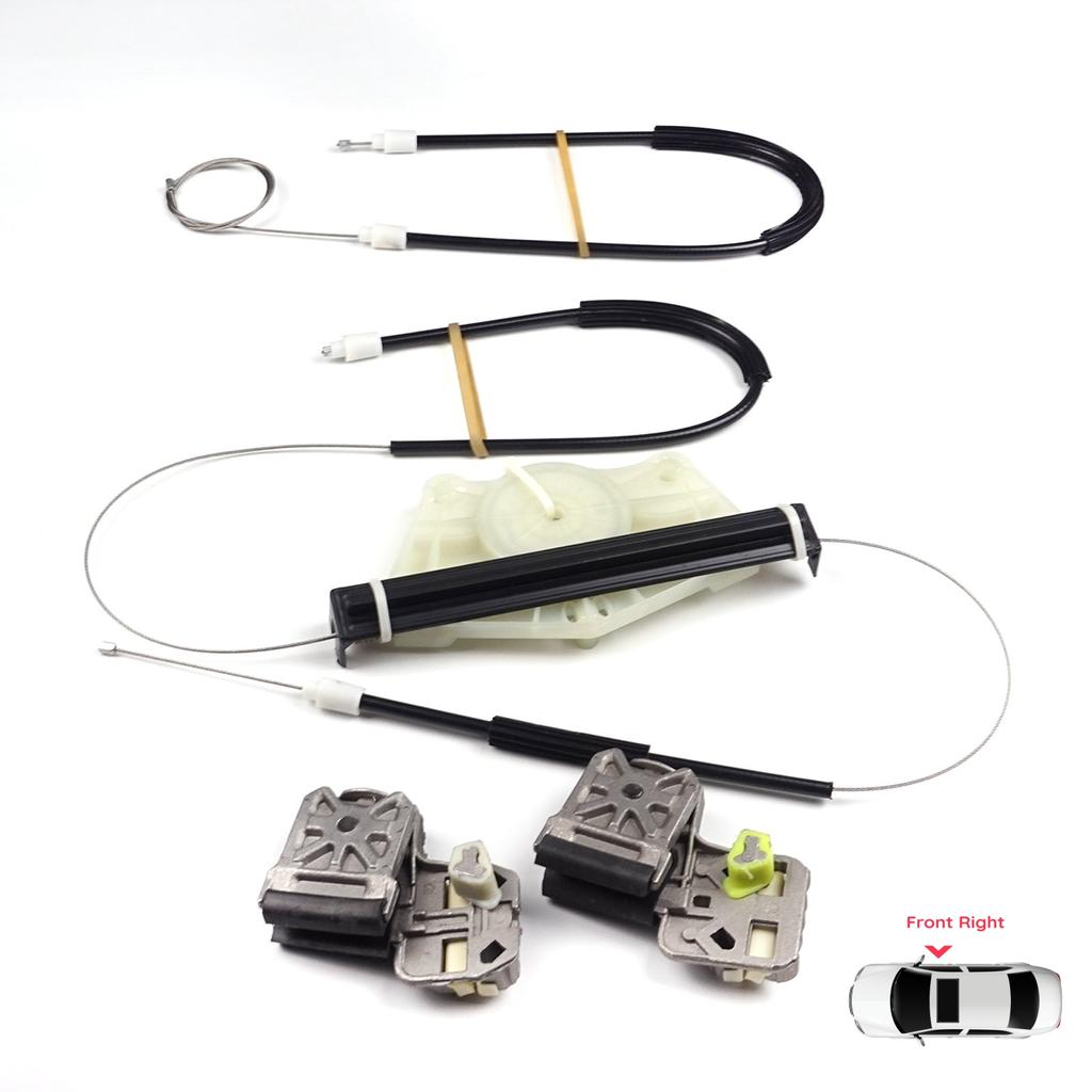 EWR51 Zestaw Naprawczy Mechanizmu Szyby Metalowy Drzwi Przednie Prawe dla VW Golf MK4 Jetta Bora A4 1J 4/5 Drzwi 1JM898462