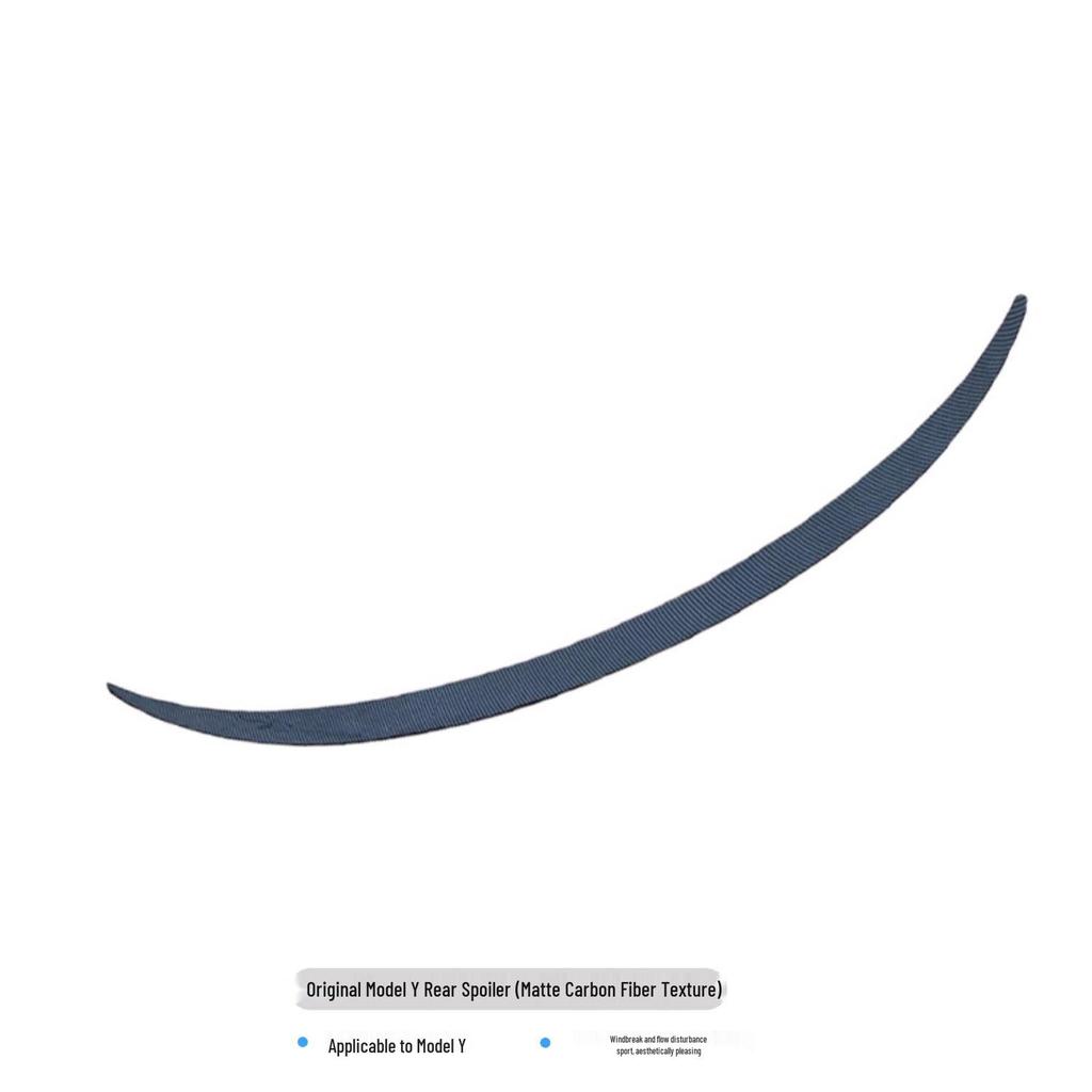 Influencer-Endorsed Carbon Fiber Rear Spoiler Kit for Tesla Model 3