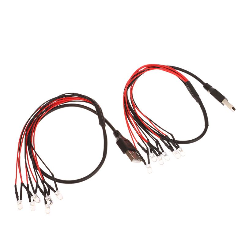 1 Stück 2/4/6 LED-Perlen mit USB-Anschluss 5V Miniatur Superhelle Lampe DIY Modellbau für Diorama DIY Handarbeit