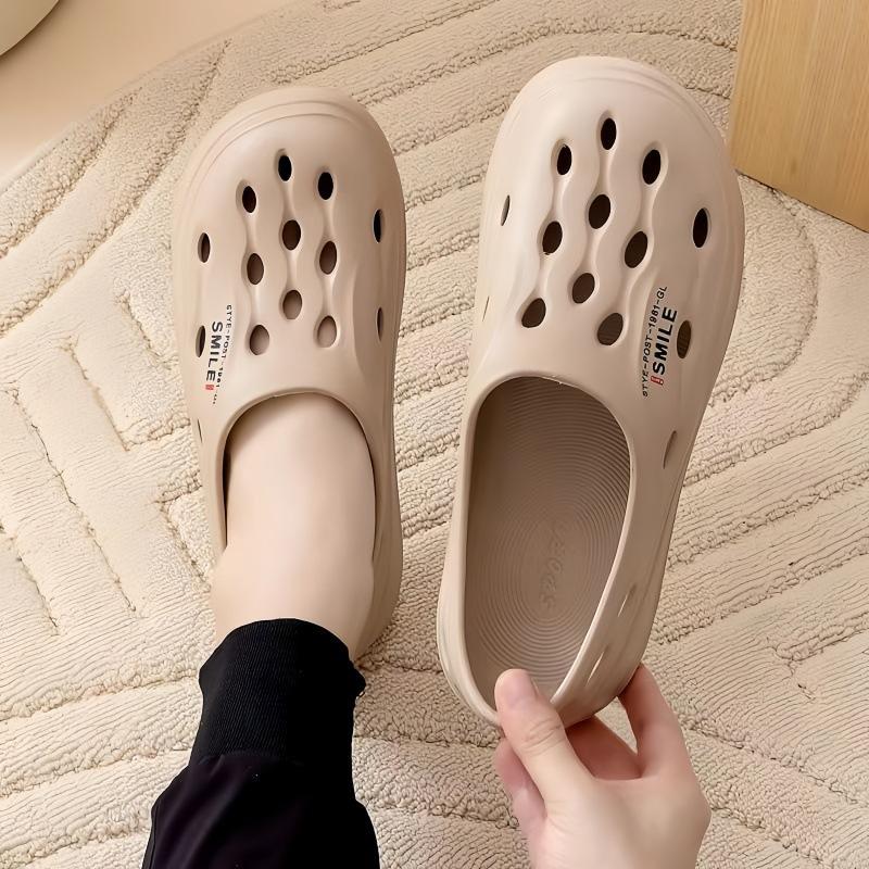 New summer fashion couple men's beach bag head hole shoes home soft sole EVA outer wear comfortable shoes