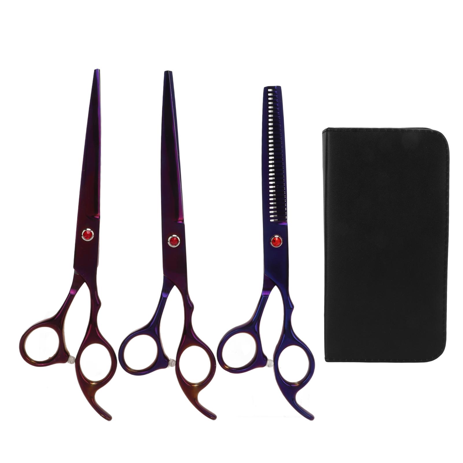 

4pcs Professional Dog Grooming Scissors Set Stainless Steel Pet Trimmer Kit for Dogs Cats 7 Inches