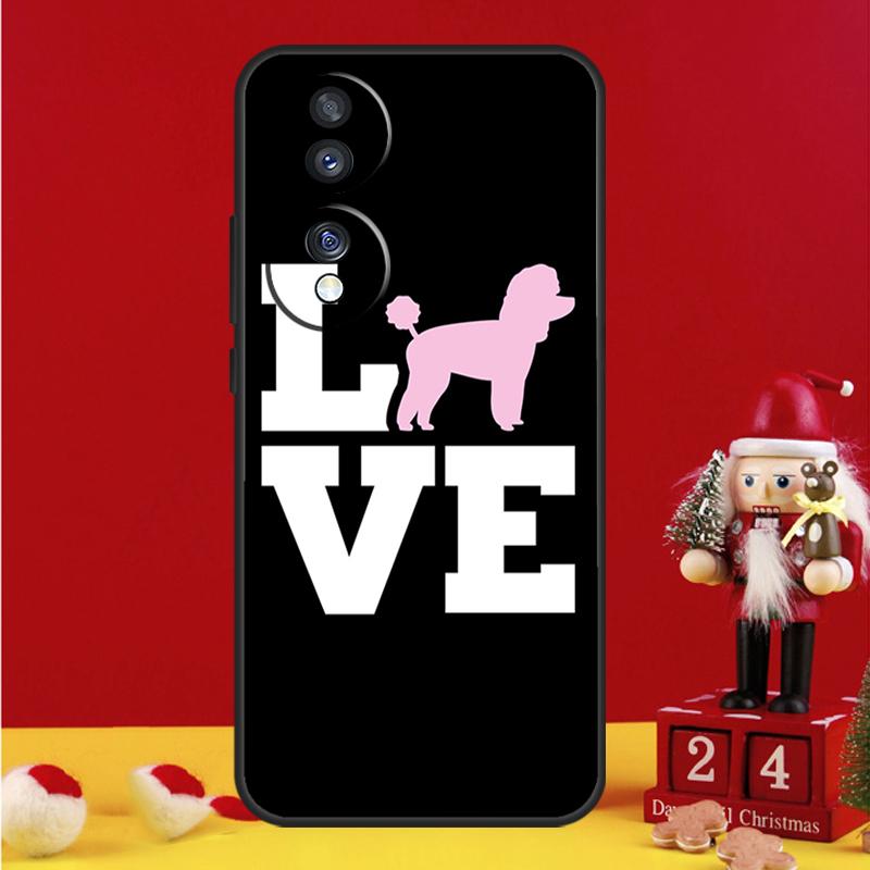 Cure Cartoon Poodle Case For Honor Magic 8 5 6 7 Pro Honor Win RT 50 70 90 200 400 Lite X8c X9b X9c X9a X9d Cover