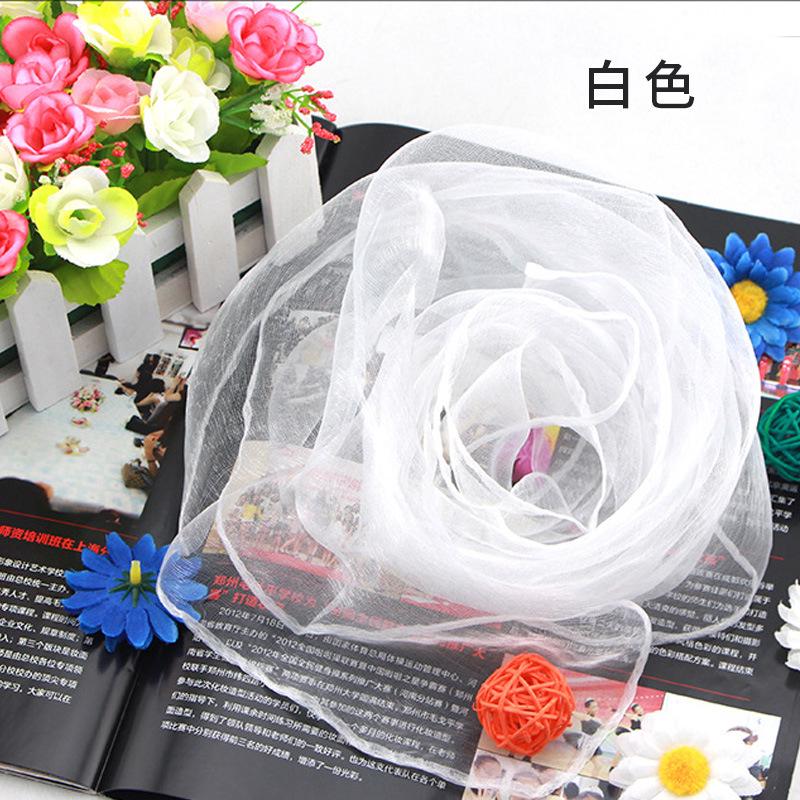 Solid Color Chiffon Small Silk Scarf Performance Dance New Style Small Square Scarf Candy Color Silk Scarf Windproof Scarves