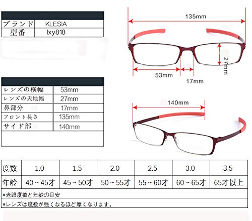 KLESIA Reading Glasses, Blue Light Blocking, Ultra-Lightweight, Compact Storage, Fashionable (Power: +1.5, Brown)
