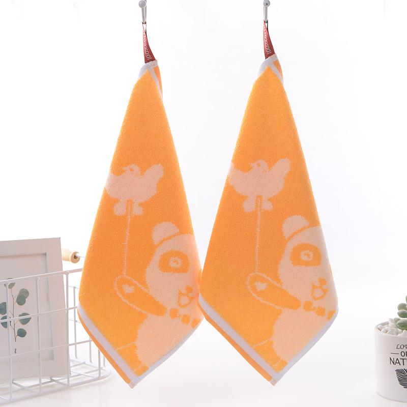 Cotton Cartoon Baby Small Square Towel, Pure Cotton Terry Children'S Face Washing Small Towel, Kindergarten Baby Face Washing Saliva Towel