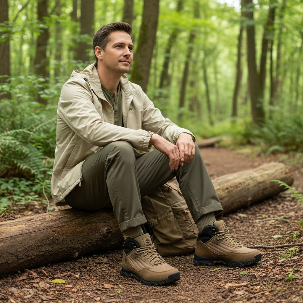 Timberland Střední Venkovní Vodotěsné Přilnavé Trekové Boty Pánské Trekové Boty Hnědé A6CH5-EMI
