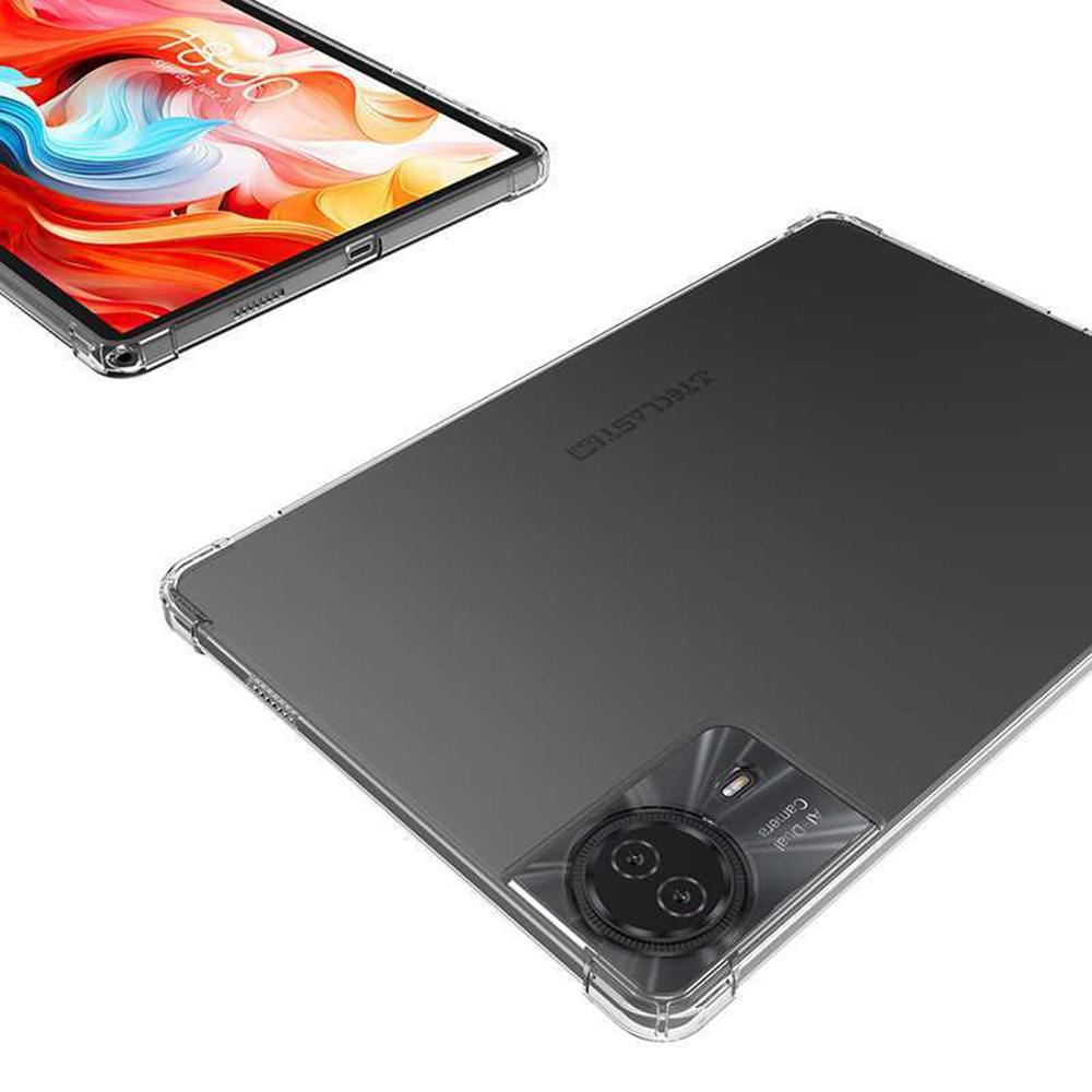 Voor Teclast T50 Plus Hoesje Vierhoekige Schokbestendige Transparante Tablet TPU Cover