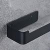 Self Adhesive Towel Holder Black Finish Towel Rail Toothbrush Holder Towel Hanger  Kitchen Use