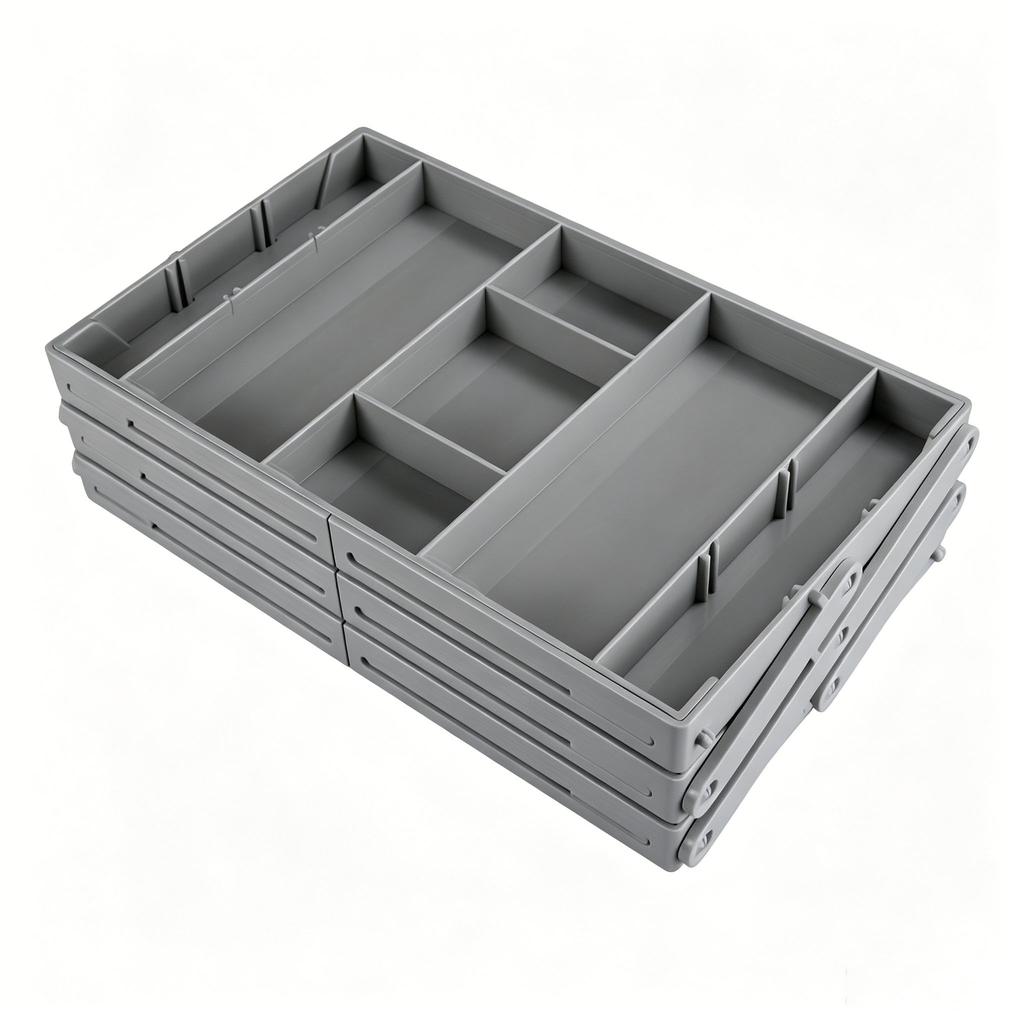 Expandable 2-Tier Drawer Organizer Multi-Compartment Storage Box with Dividers for Kitchen Makeup Office Bathroom Space-Saving