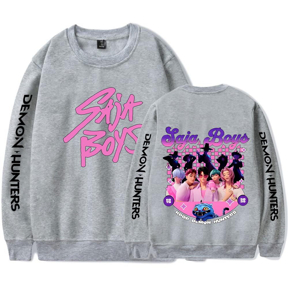 KPop Demon Hunters Sweatshirt Vintage 90's Crewneck Sweatshirts Merch Cosplay Women Men Fashion Streetwear