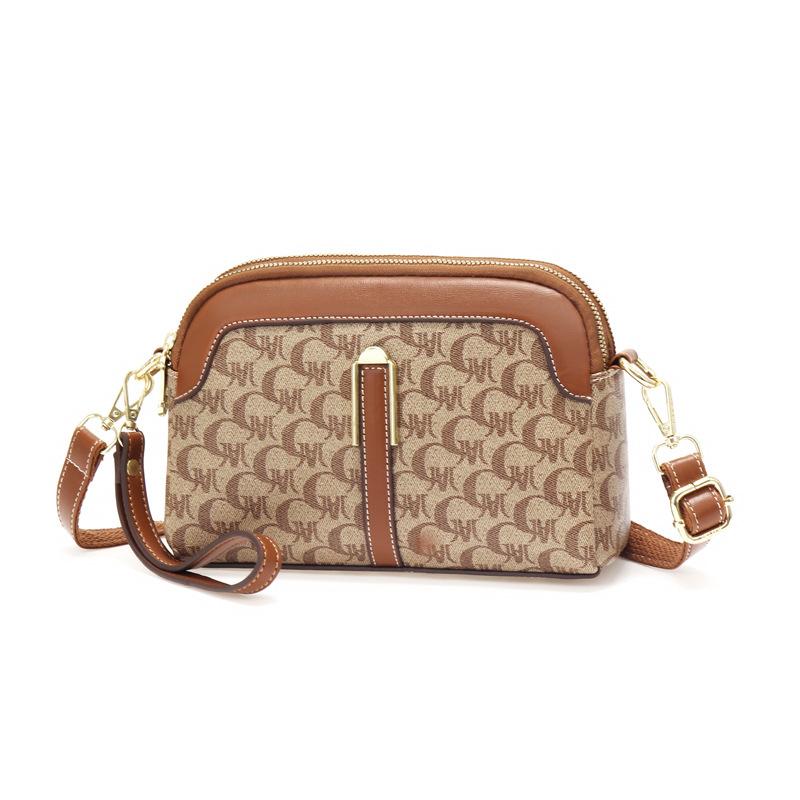 Fashion Flower Girl Bag Shoulder Bag 2025 New Trendy Versatile Small Square Bag Middle-aged Mother Portable Oblique Span Bag