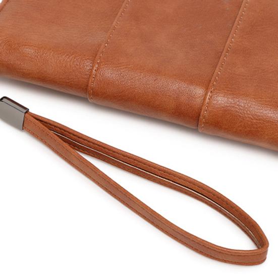 RFID Blocking Wallet with Zipper Travel Document Holder Passports Organizer Card Holder with Wrist Strap for Men Women Family Vacation Use