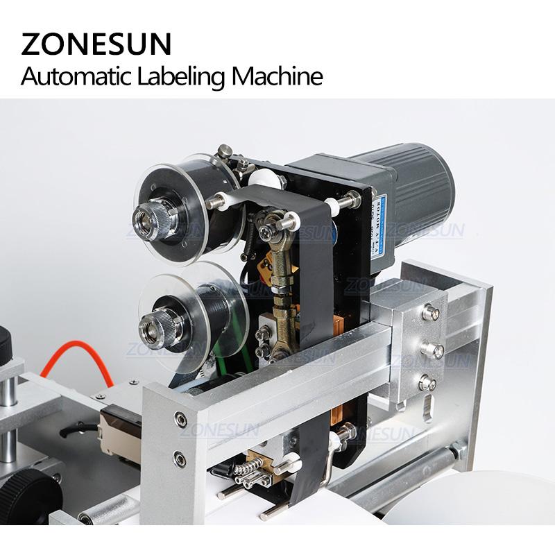 ZONESUN ZS-LT60D Semi Automatic Pneumatic Flat Labeling Machine With Date Coder