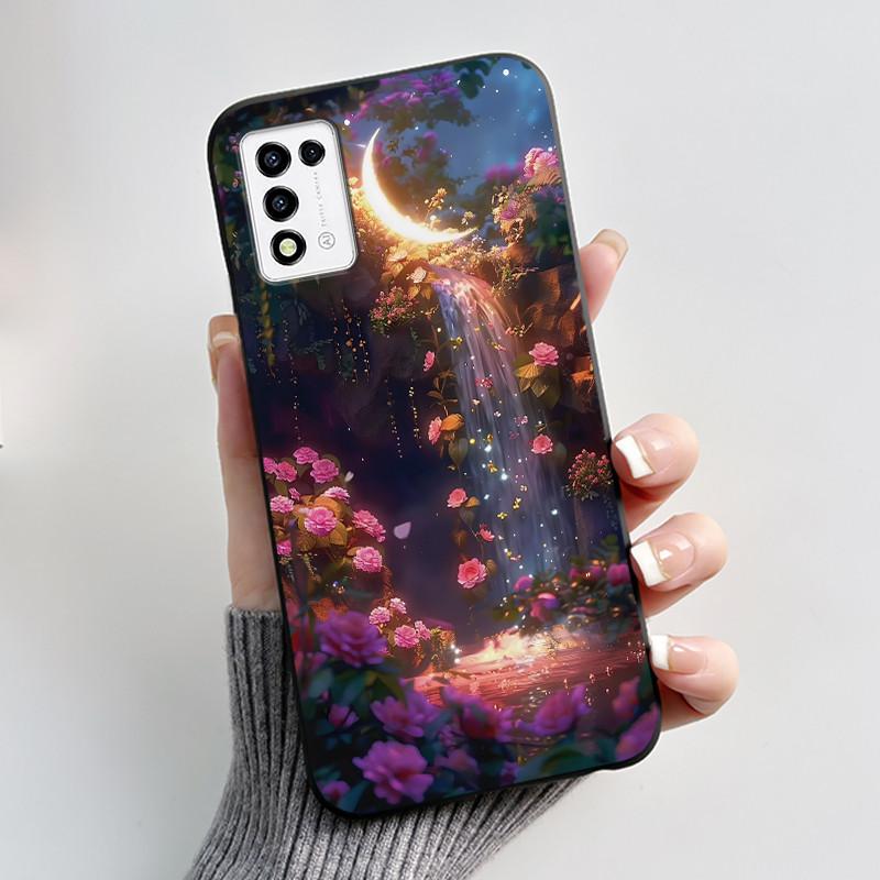 For ZTE Libero 5G III, A202ZT Soft Silicone Black Case For ZTE Libero 5G II, A103ZT Popular Pattern Panda Shockproof Shell