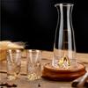 Zestaw Kieliszków do Wina Przezroczyste Kryształowe Szkło Flakon Kieliszek do Wina Piersiówki Naczynia do Picia Dzbanki do Wina Kielich do Wina Drewniane Palety Pudełko Prezentowe