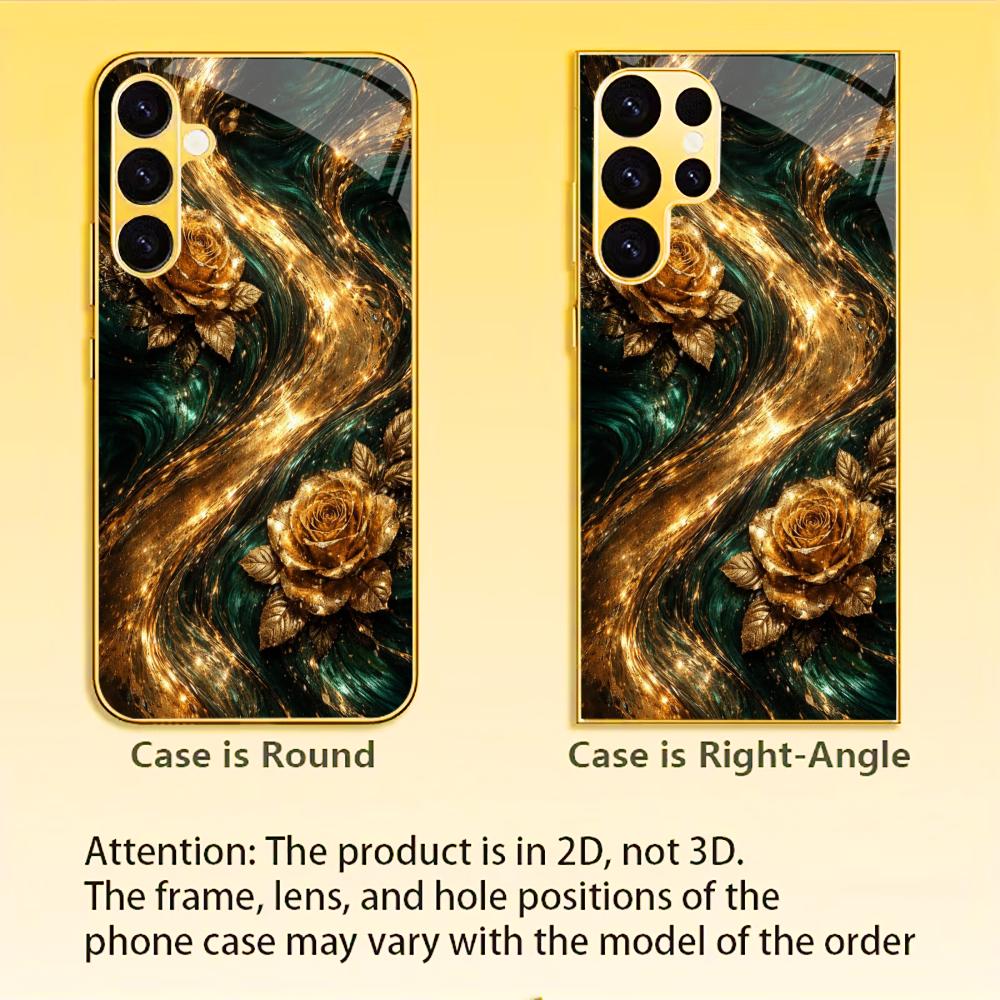 Nouveau modèle Bestseller Coque de téléphone luxueuse Coque de téléphone en verre galvanisé pour Samsung Galaxy S26 S25 S24 S23 S22 S21 FE, Ultra, Plus