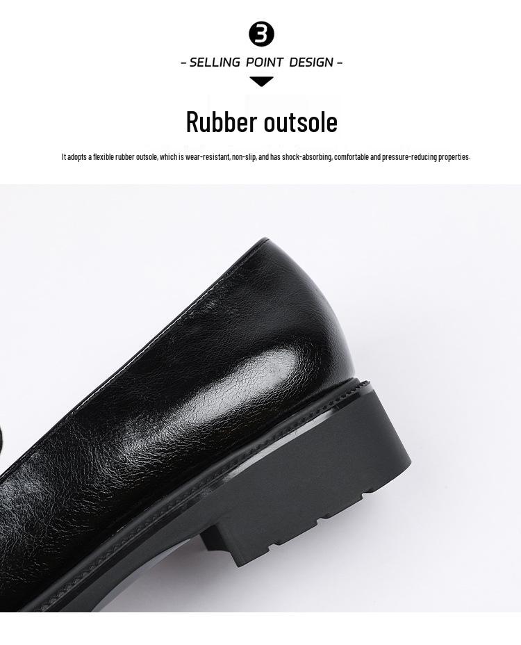 Retro Patent Leather Tassel Loafers with Metal Buckle - Women's British Style Slip-on Flats (Low Heel)
