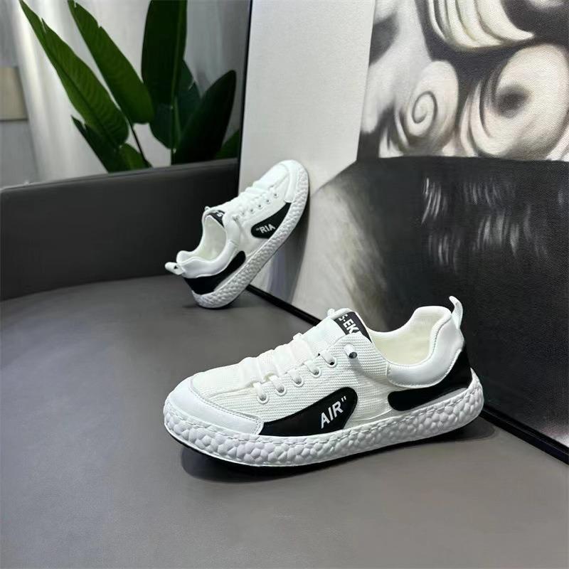 Summer men's shoes color matching mesh breathable fashion casual versatile men's shoes college style sports shoes board shoes