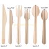 (Pack of 100) Disposable Wooden Cutlery Set Wedding Birthday Party Tableware top sale