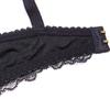 Varsbaby Sexy Unlined Balconette Demi-Cup Underwire Lace Bra